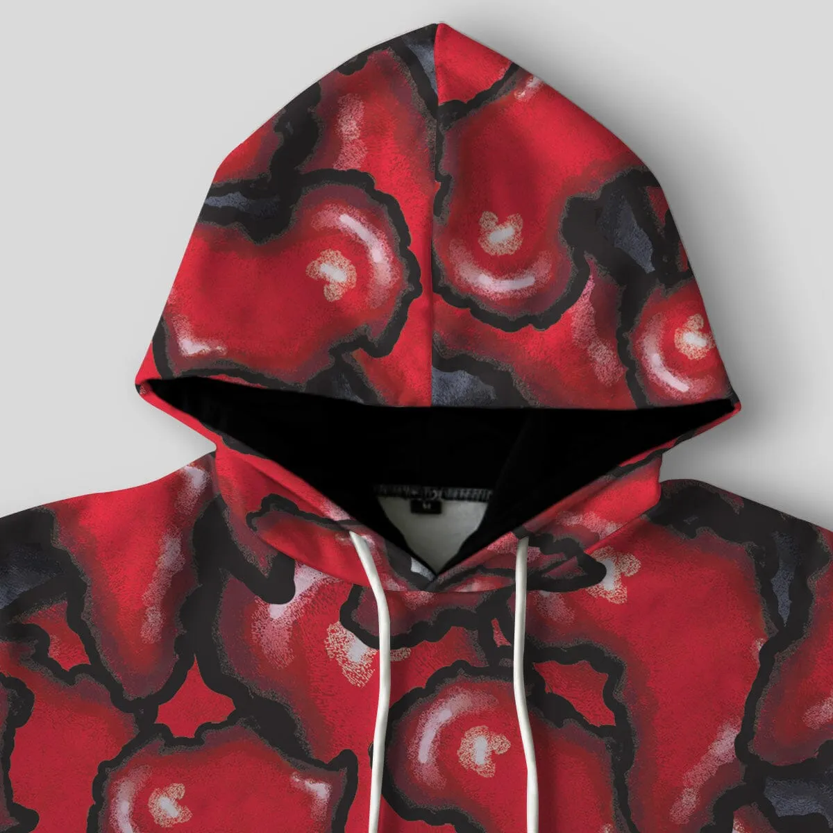 Africa-Shaped In Pan-African Colors All-over Hoodie