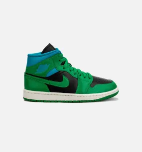 Air Jordan 1 Retro Mid Womens Lifestyle Shoe - Green/Blue