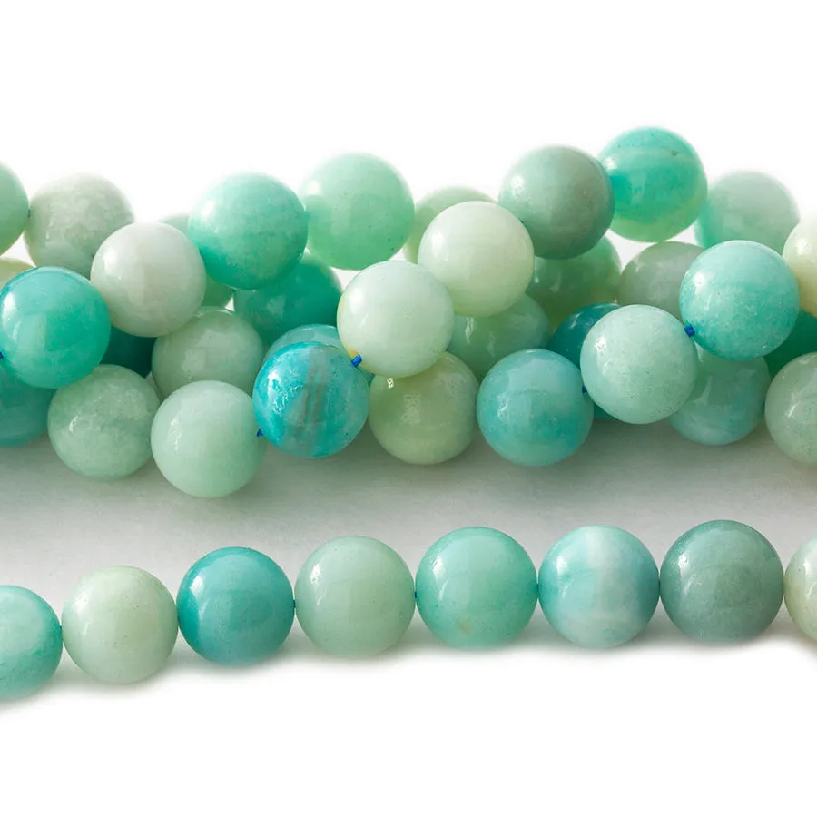 Amazonite 10mm Round - 8-Inch