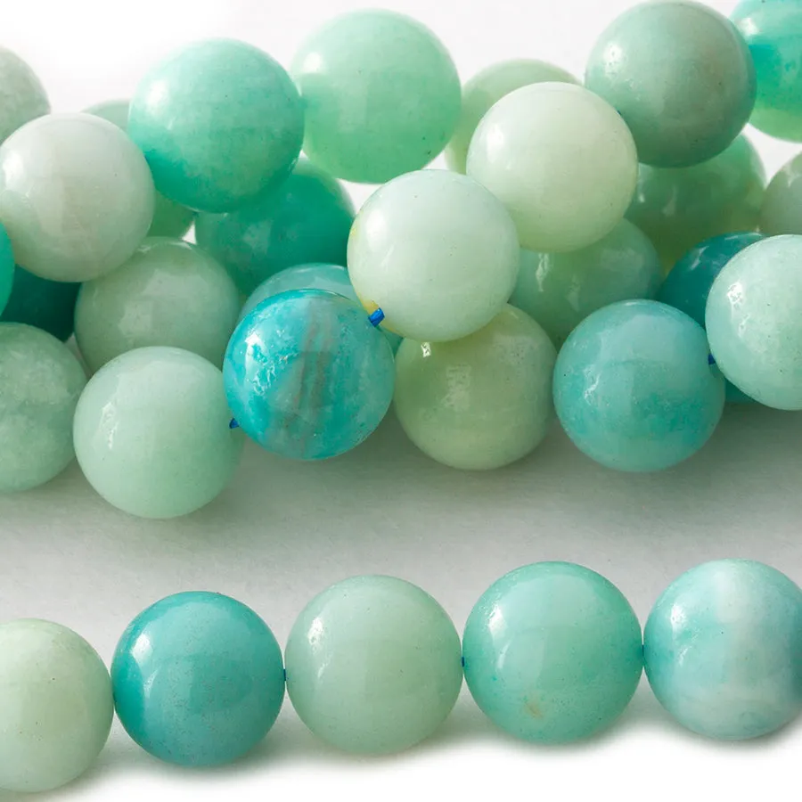 Amazonite 10mm Round - 8-Inch