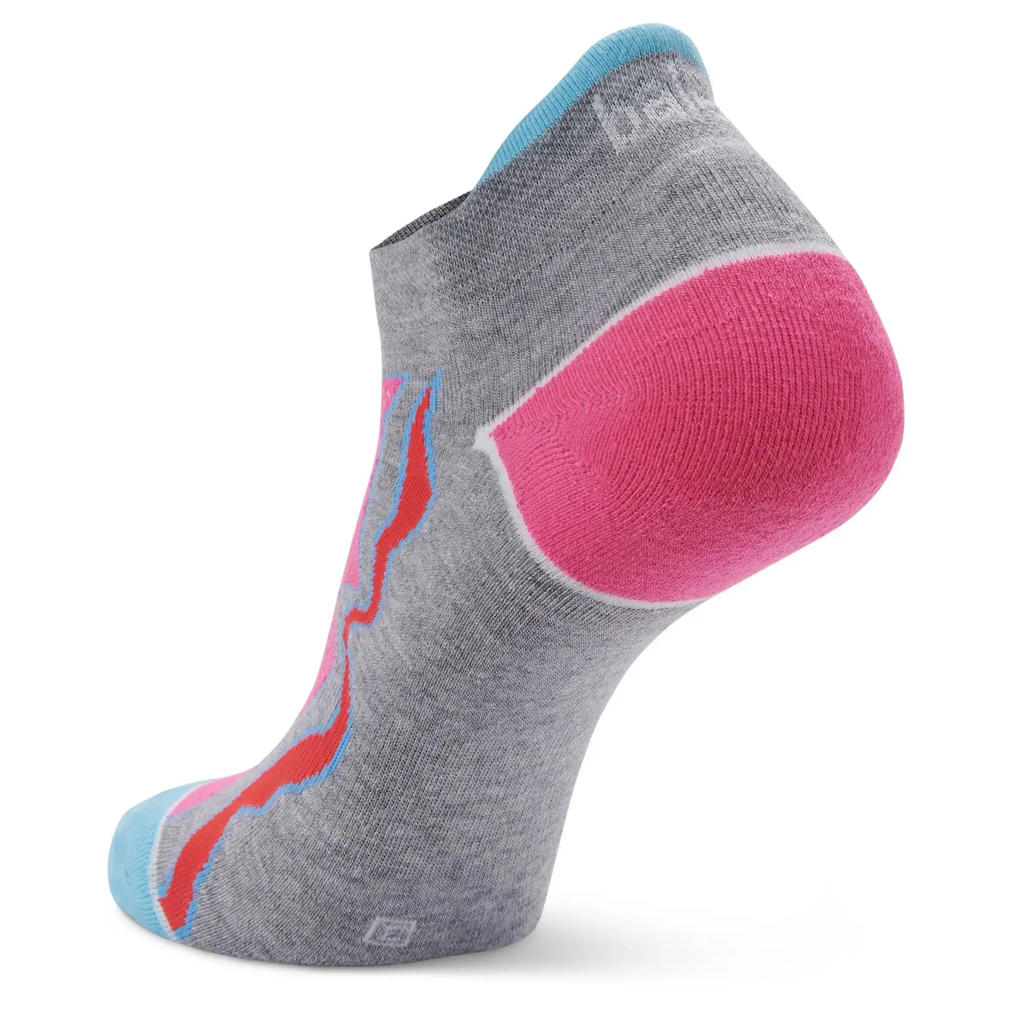 Balega Enduro No Show Socks - Mid Grey/ Watermelon