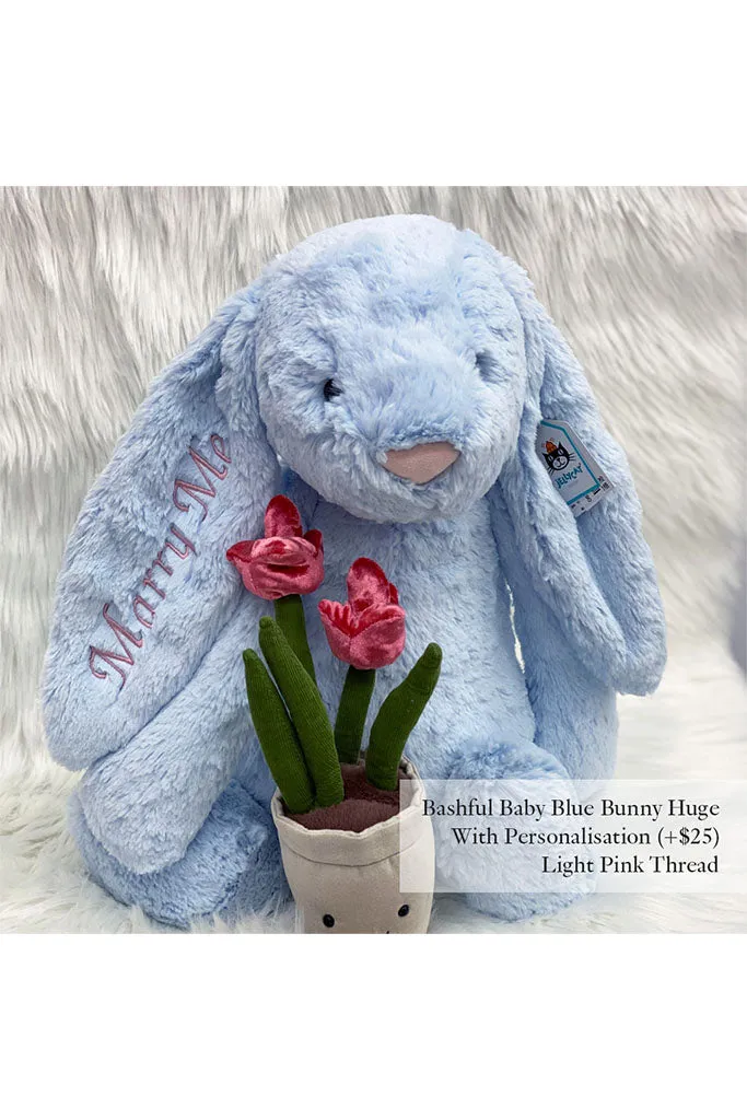 Bashful Blue Bunny