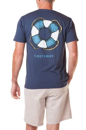 Beach Tee Navy Castaway