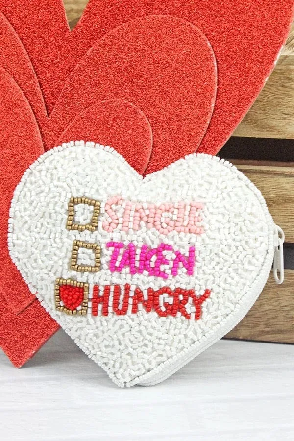 Beaded HUNGRY HEART CLUTCH