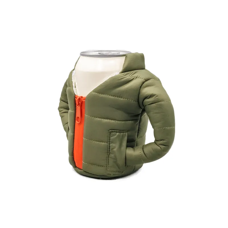 Beverage Jacket Green & Orange