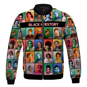 Black Herstory Bomber Jacket