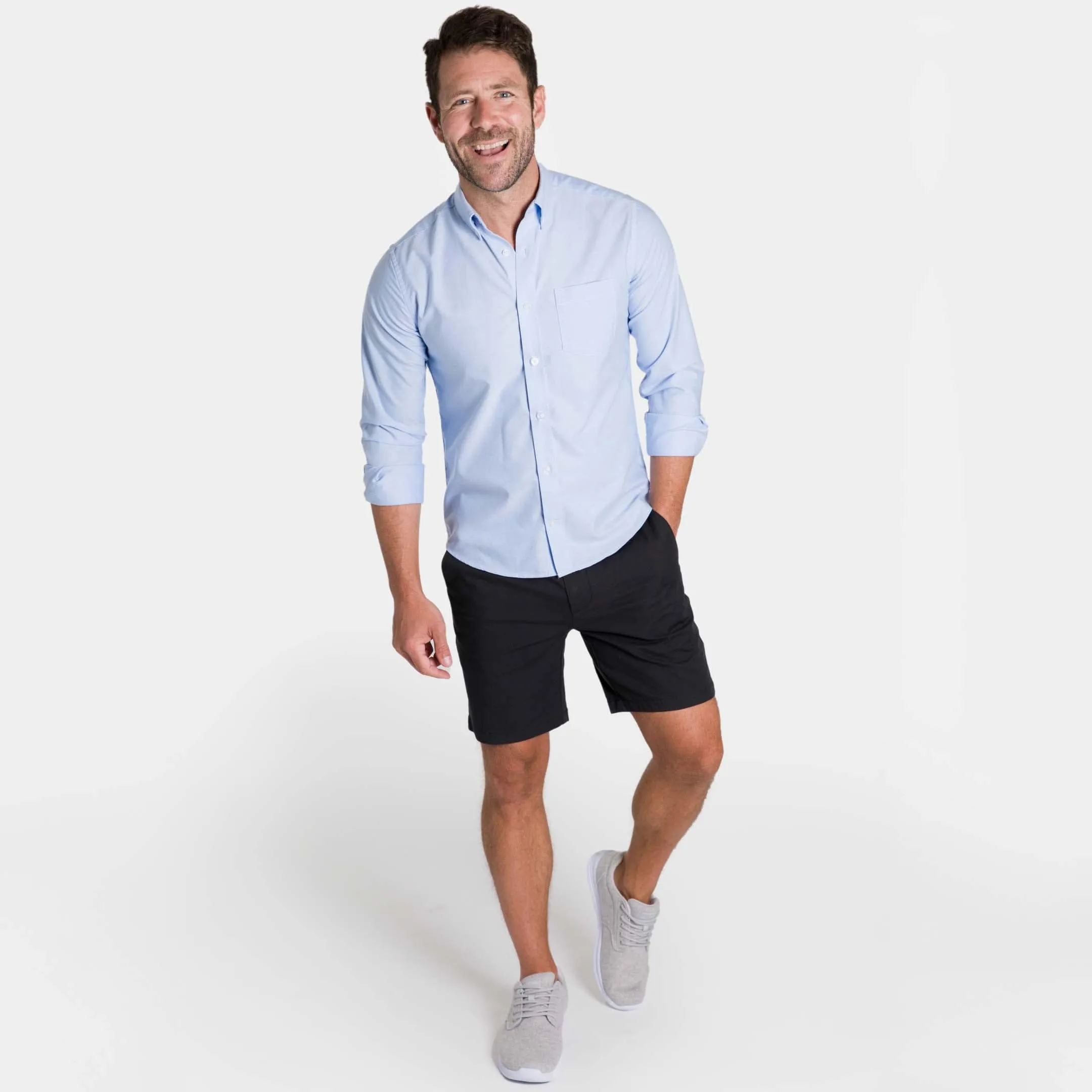 Black Transit Tech Chino Short