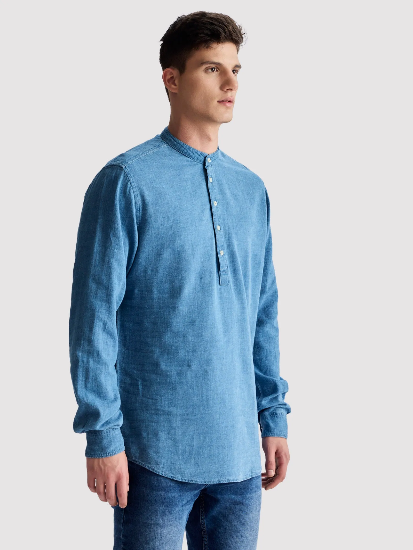 Blue Denim Kurta