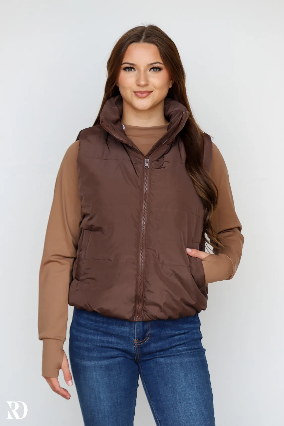 BROWN CLOUD VEST | RD ESSENTIALS