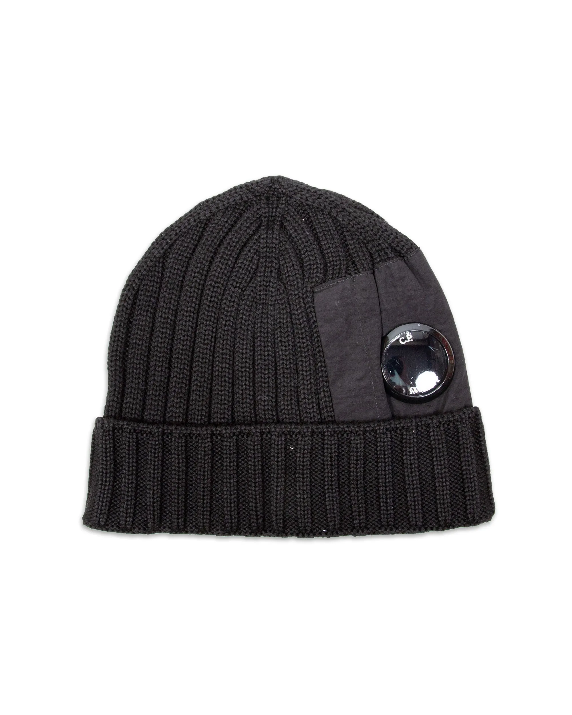 Cappello Beanie CP Company Knit Google Nero