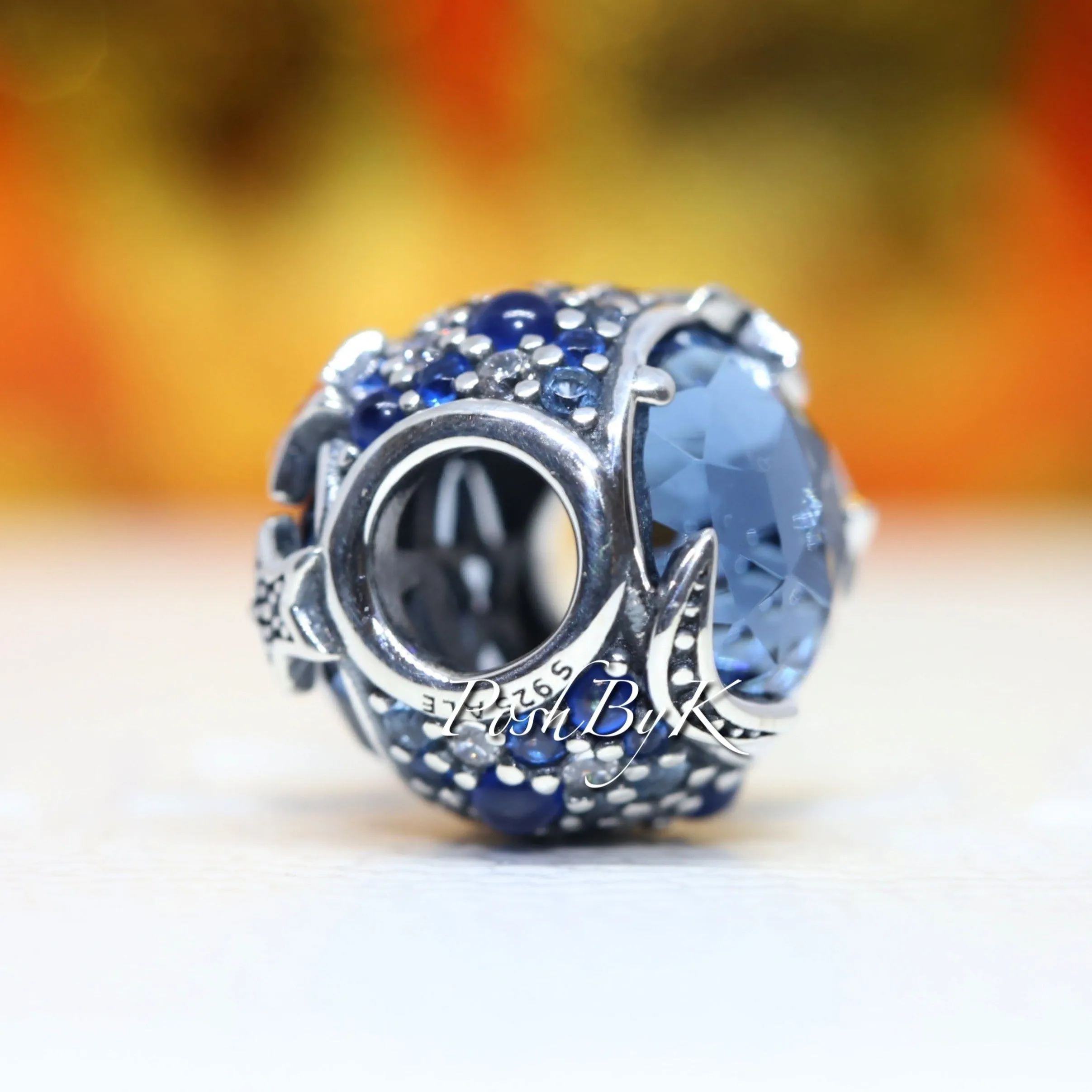 Celestial Blue Sparkling Stars Charm 799209C01