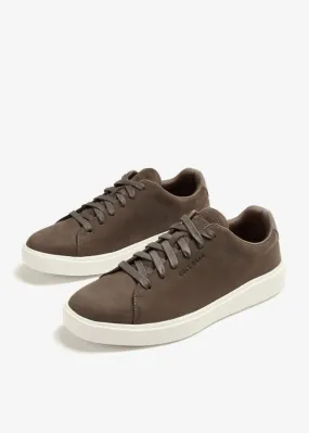 Cole Haan Grand Crosscourt Traveler Irish Coffee Nubuck Lace Up Low Top Sneakers