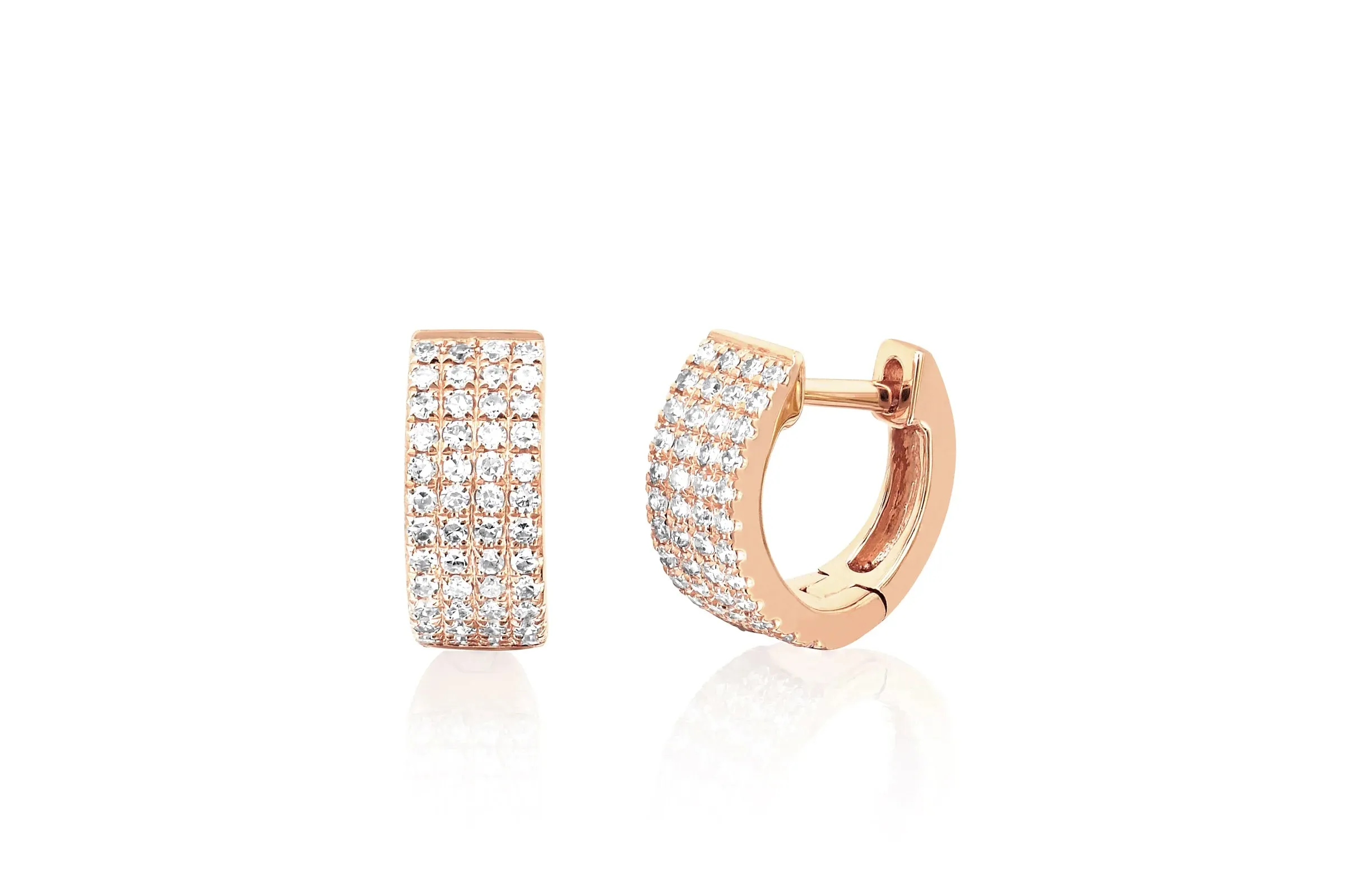 Diamond Jumbo Huggie Earring