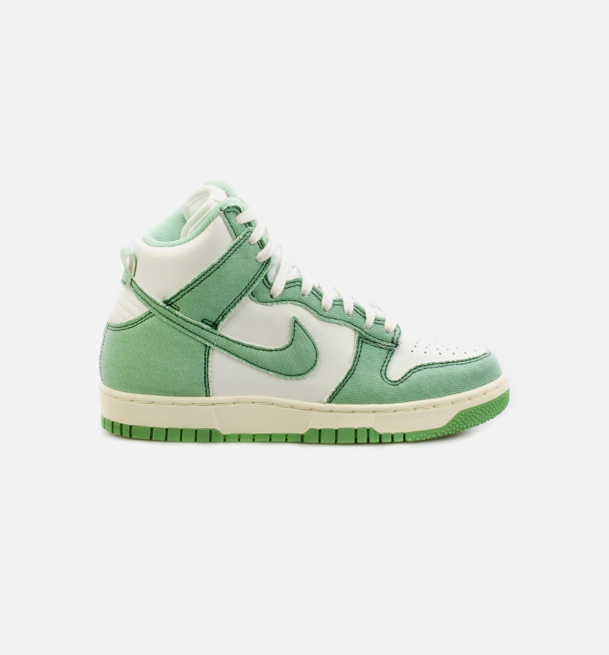 Dunk High 1985 Green Denim Womens Lifestyle Shoe - Green/White