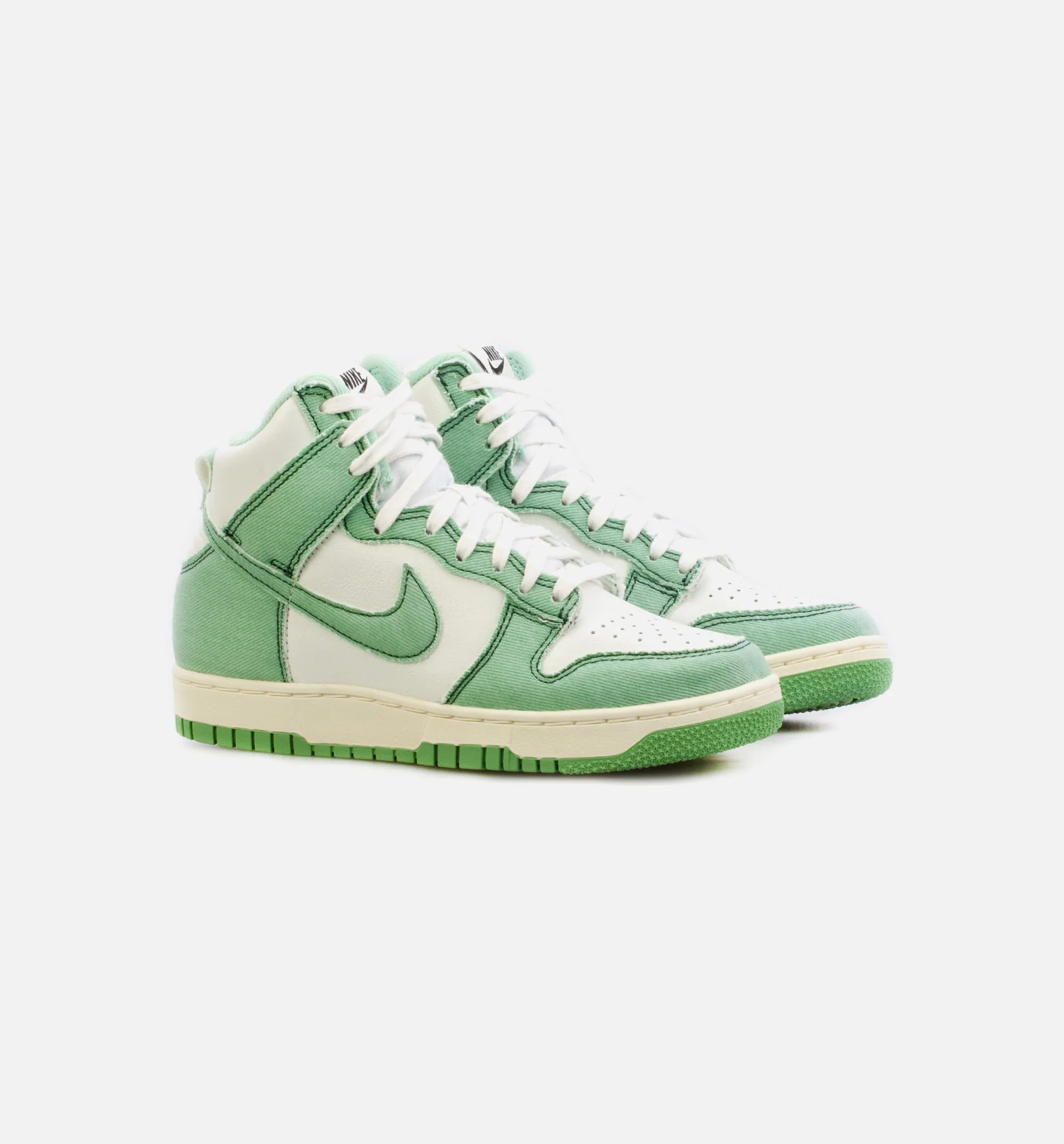 Dunk High 1985 Green Denim Womens Lifestyle Shoe - Green/White