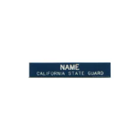 Engraved Plastic Name Plate - California State Guard -  Air Force