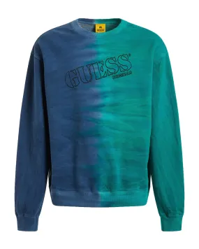 Felpa Uomo Guess Batman Mystery Crewneck Cobalt Blue Multi