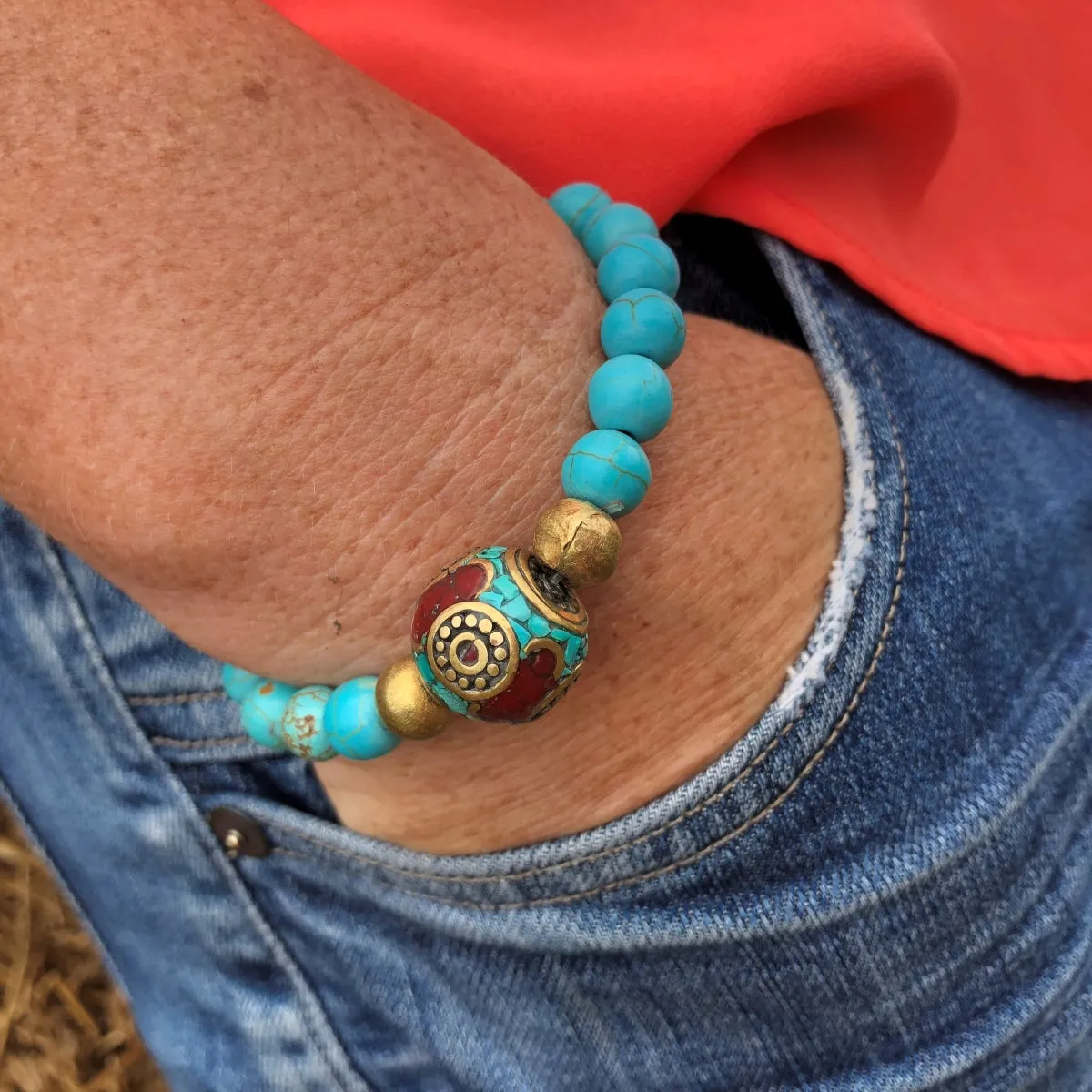 Fortune Bringing Turquoise Bracelet