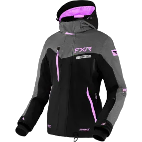 FXR Women's Renegade FX Jacket Black/Grey Heather/Lilac