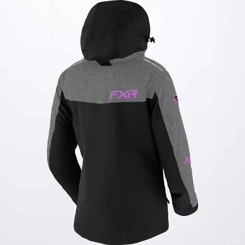 FXR Women's Renegade FX Jacket Black/Grey Heather/Lilac