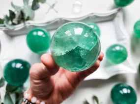 Green Fluorite Sphere