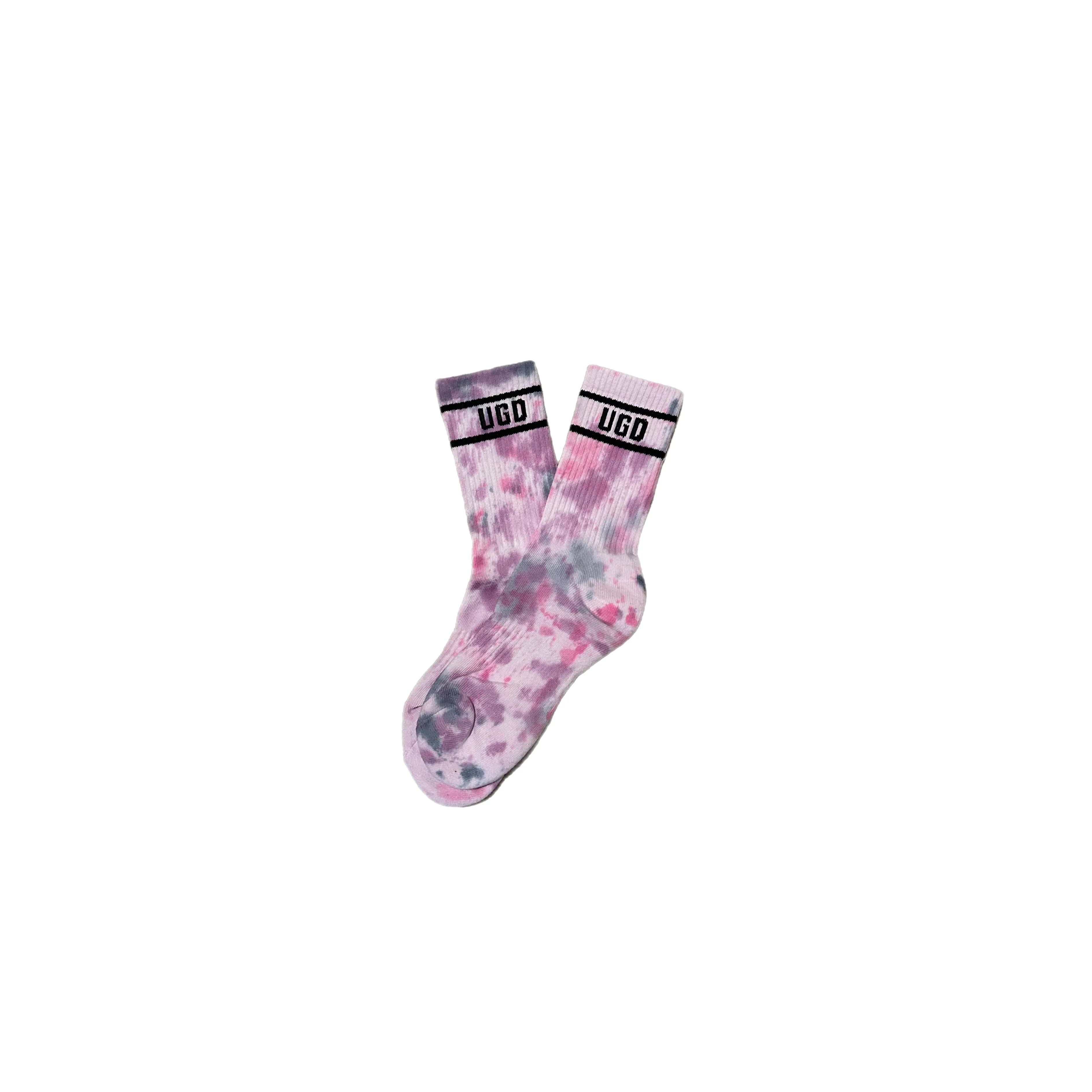 Hand Dyed/ Tie Dye UGD SIGNATURE Crew Socks Multiple Colours