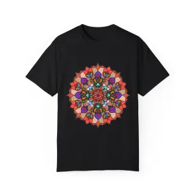 Handmade Mandala Design T-Shirt - 100% Cotton