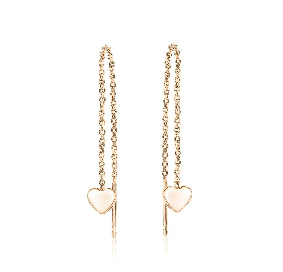 Heart Chain Earrings