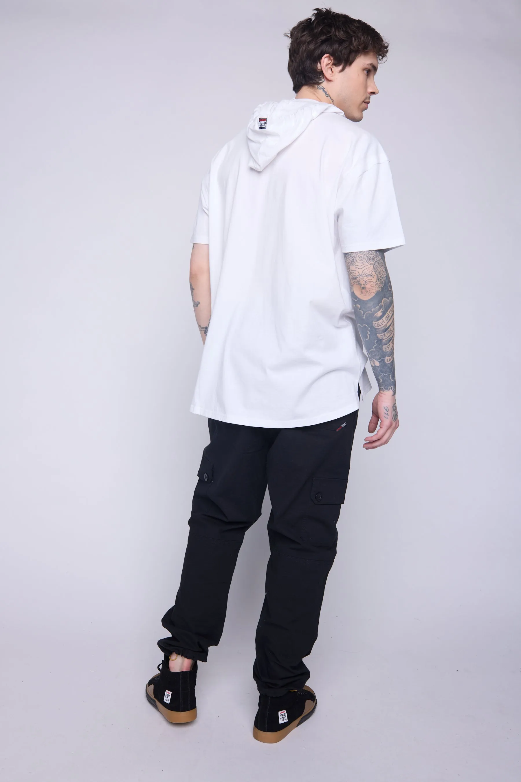 Hooded Short Sleeve Fooler - Ivory