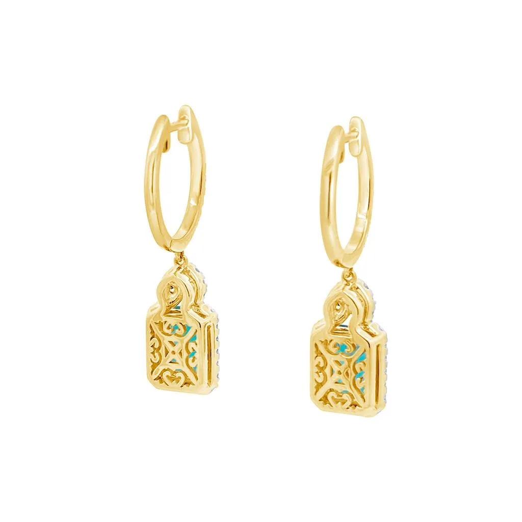 Irisa by Martin Binder Emerald & Diamond Dangle Earrings