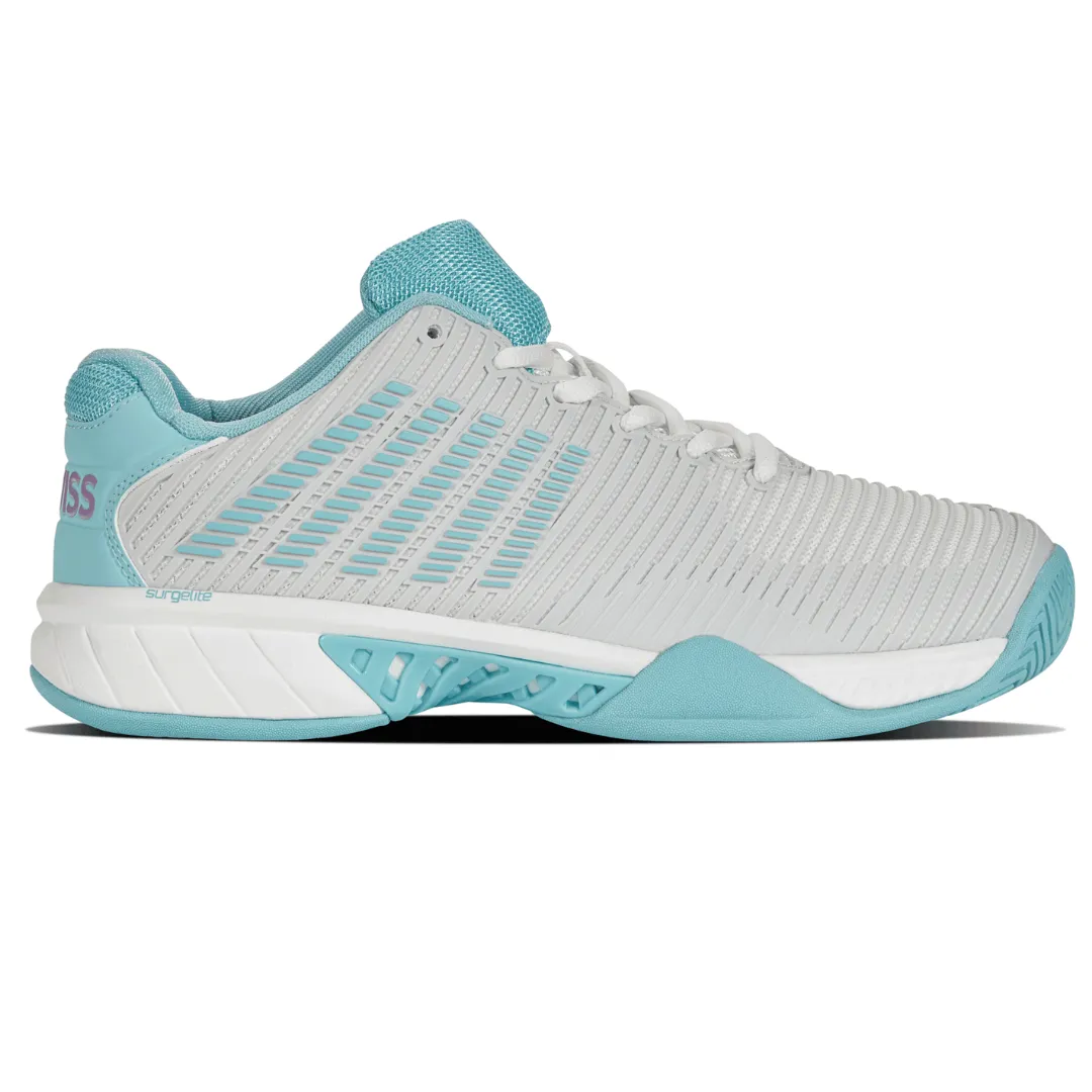 K-Swiss Womens Hypercourt Express 2 Tennis Shoes - Bright White / Blue