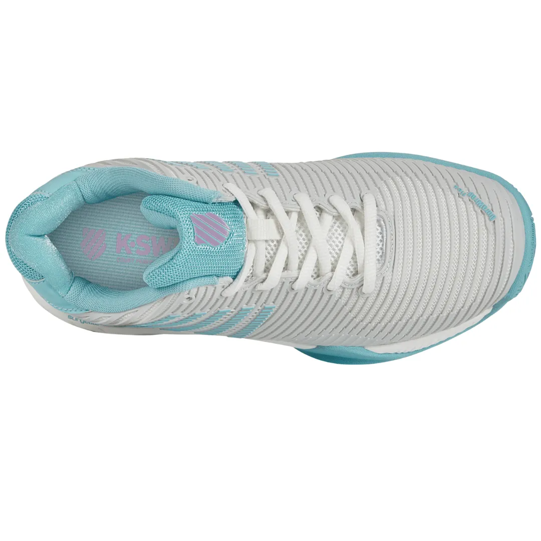 K-Swiss Womens Hypercourt Express 2 Tennis Shoes - Bright White / Blue