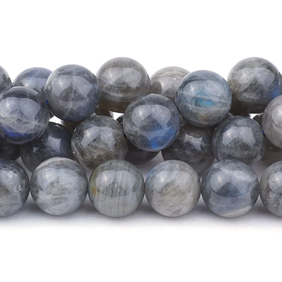 Labradorite Natural 12mm Round A Grade - 15-16 Inch