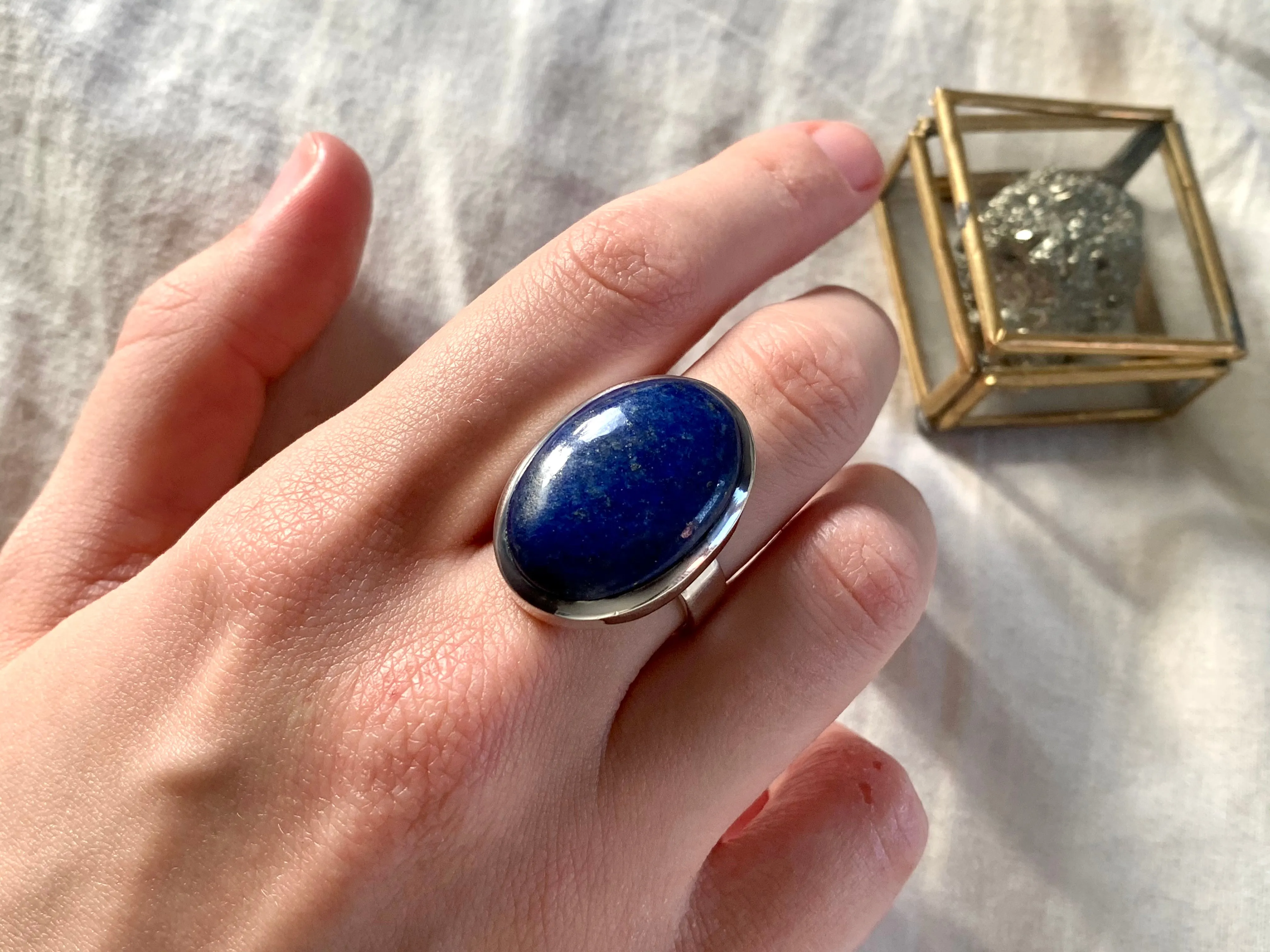 Lapis Lazuli Naevia Ring - Reg. Oval