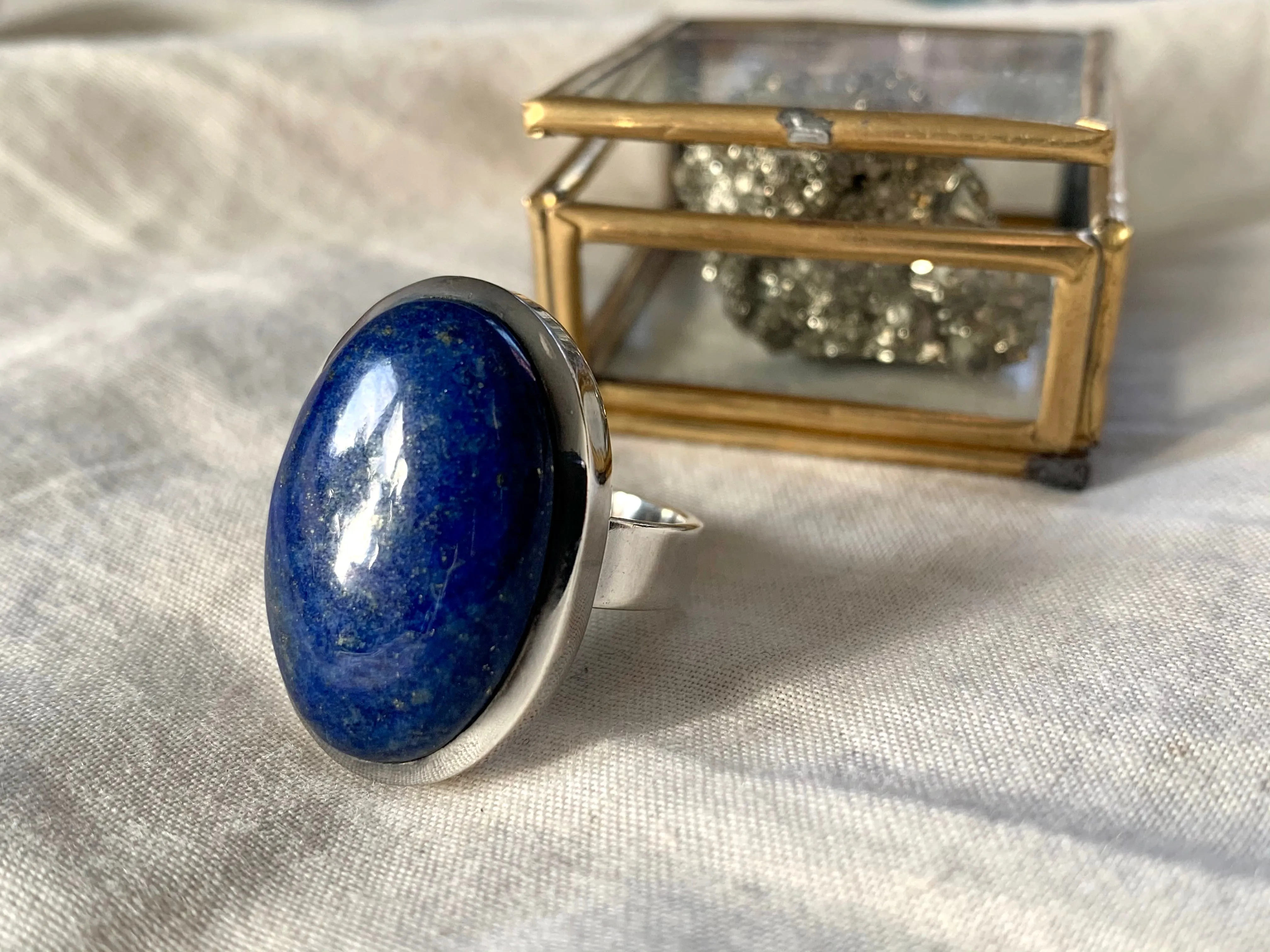 Lapis Lazuli Naevia Ring - Reg. Oval