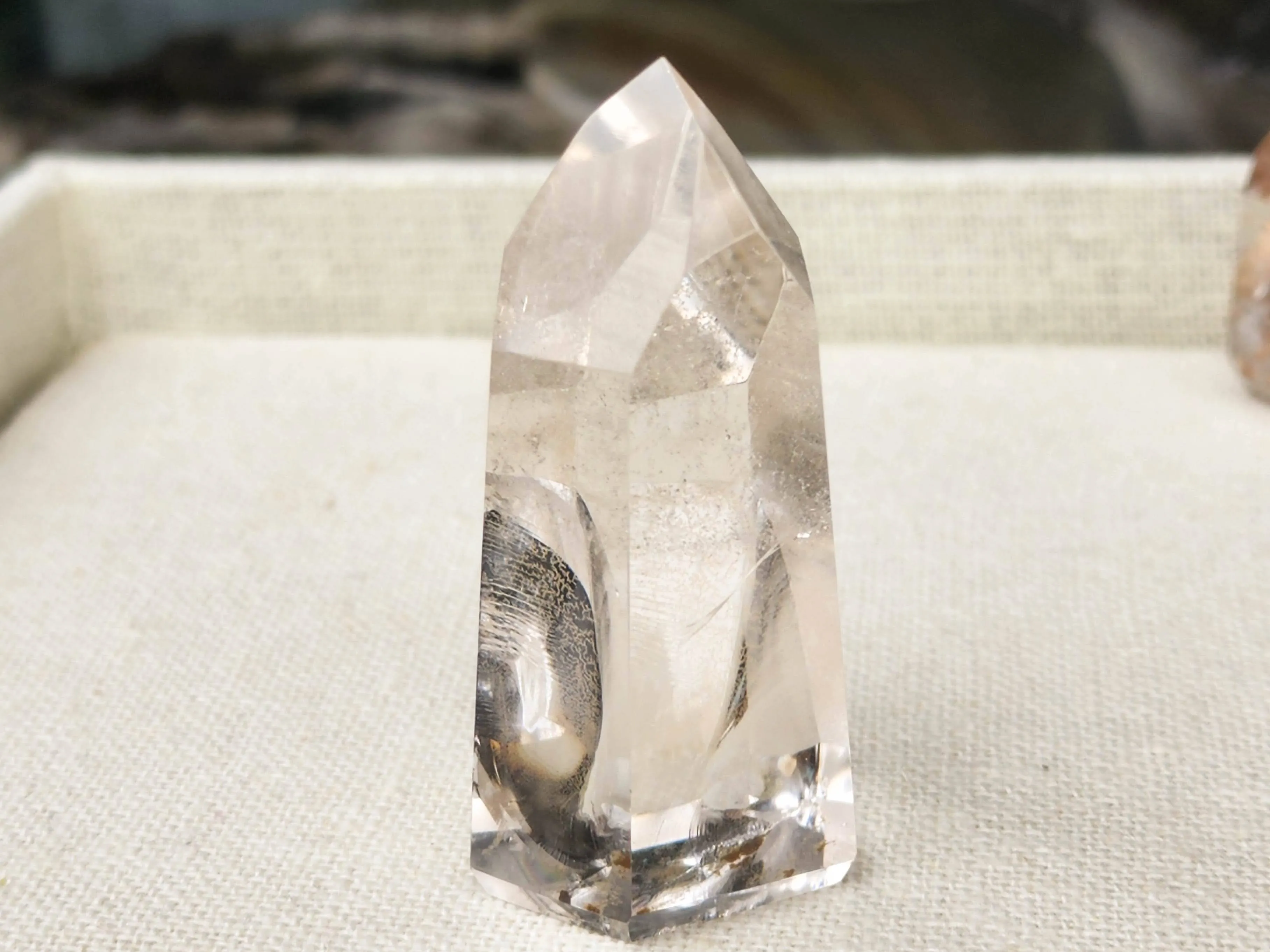 Lemurian Quartz Tower - Paritally Polished