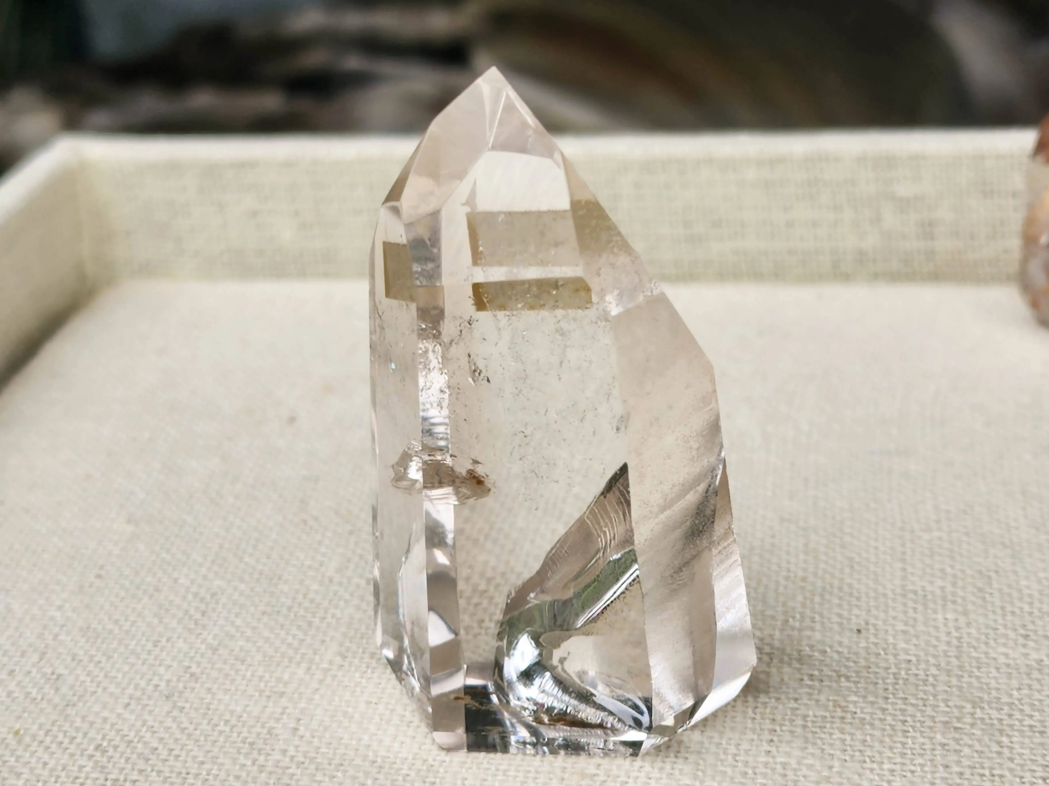 Lemurian Quartz Tower - Paritally Polished