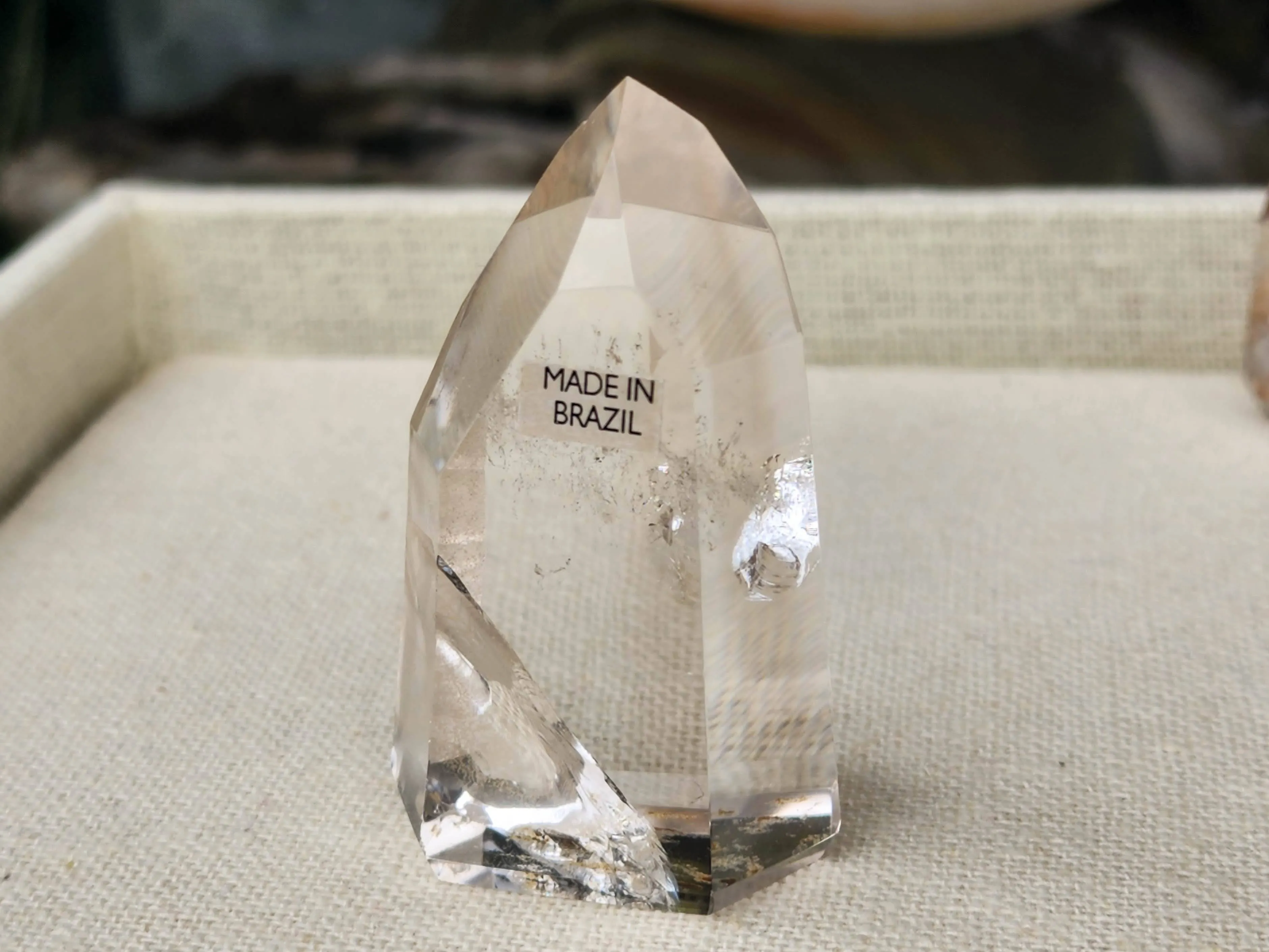 Lemurian Quartz Tower - Paritally Polished