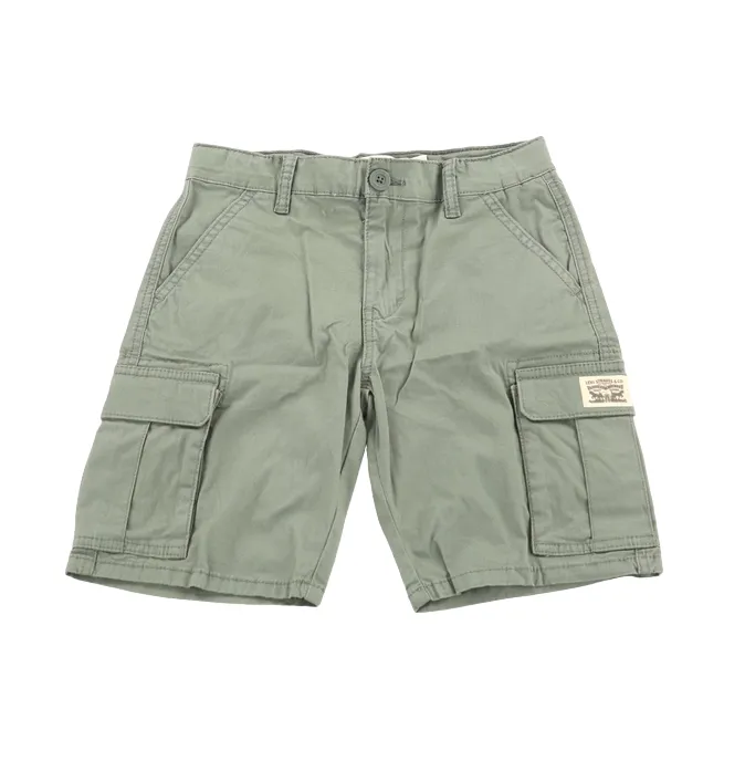 Levi's Kids children's shorts with big pockets 9EK797-G57 green