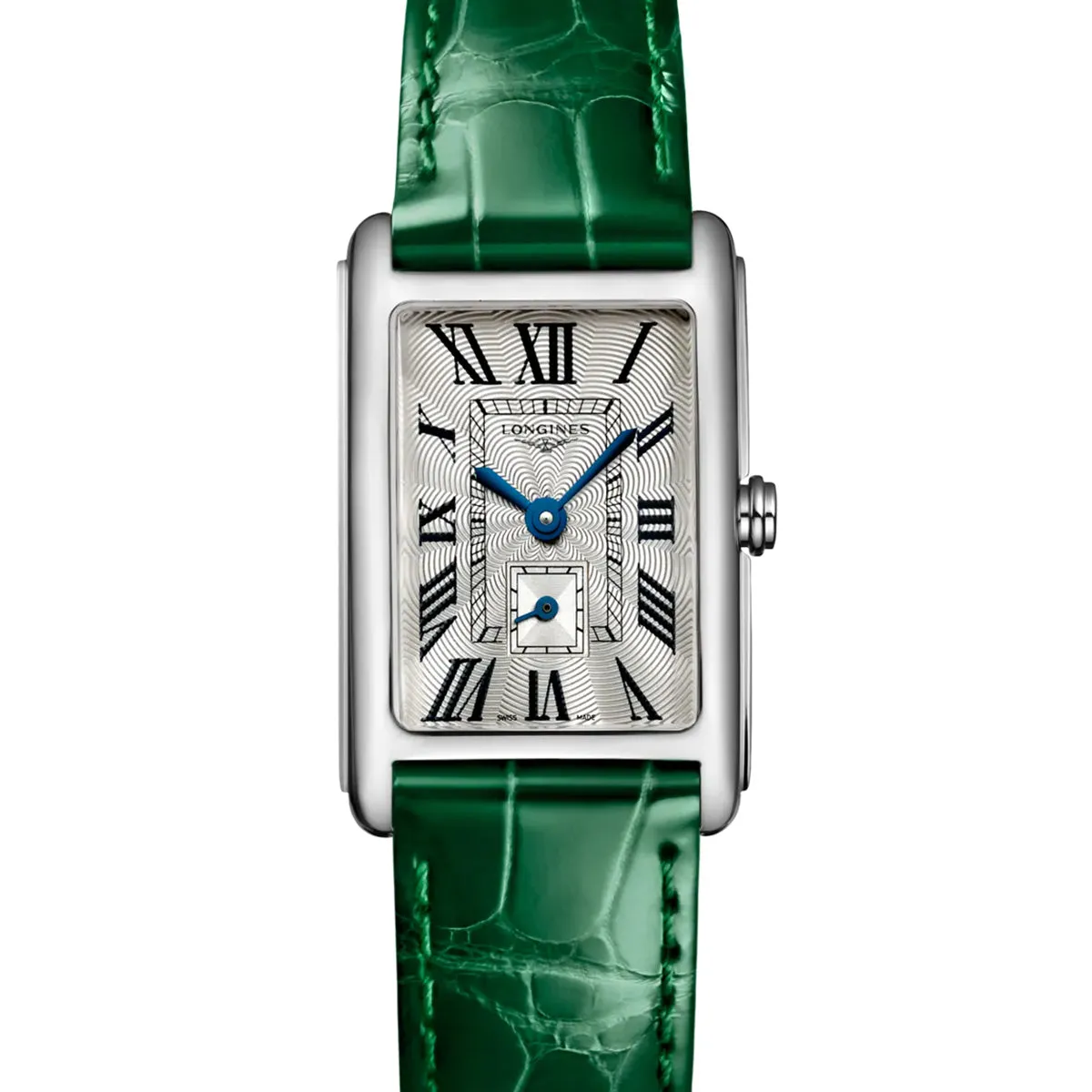 Longines DolceVita 23.30x37MM Quartz Green Leather Strap Watch L5255471A