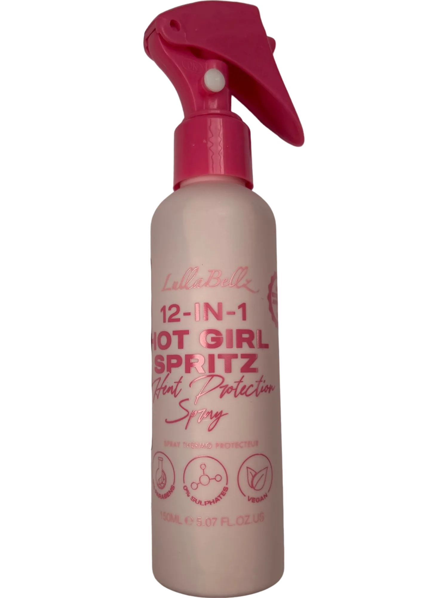 LullaBellz Pink 12-In-1 Hot Girl Spritz Heat Protection Spray 150ml