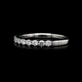 Memoire 18K White Gold Estate Diamond Band