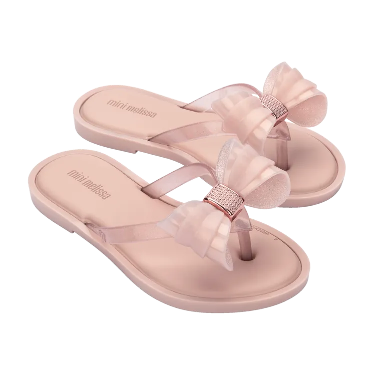 Mini Melissa Flip Flop IV Kids - Pink / Glitter Pink