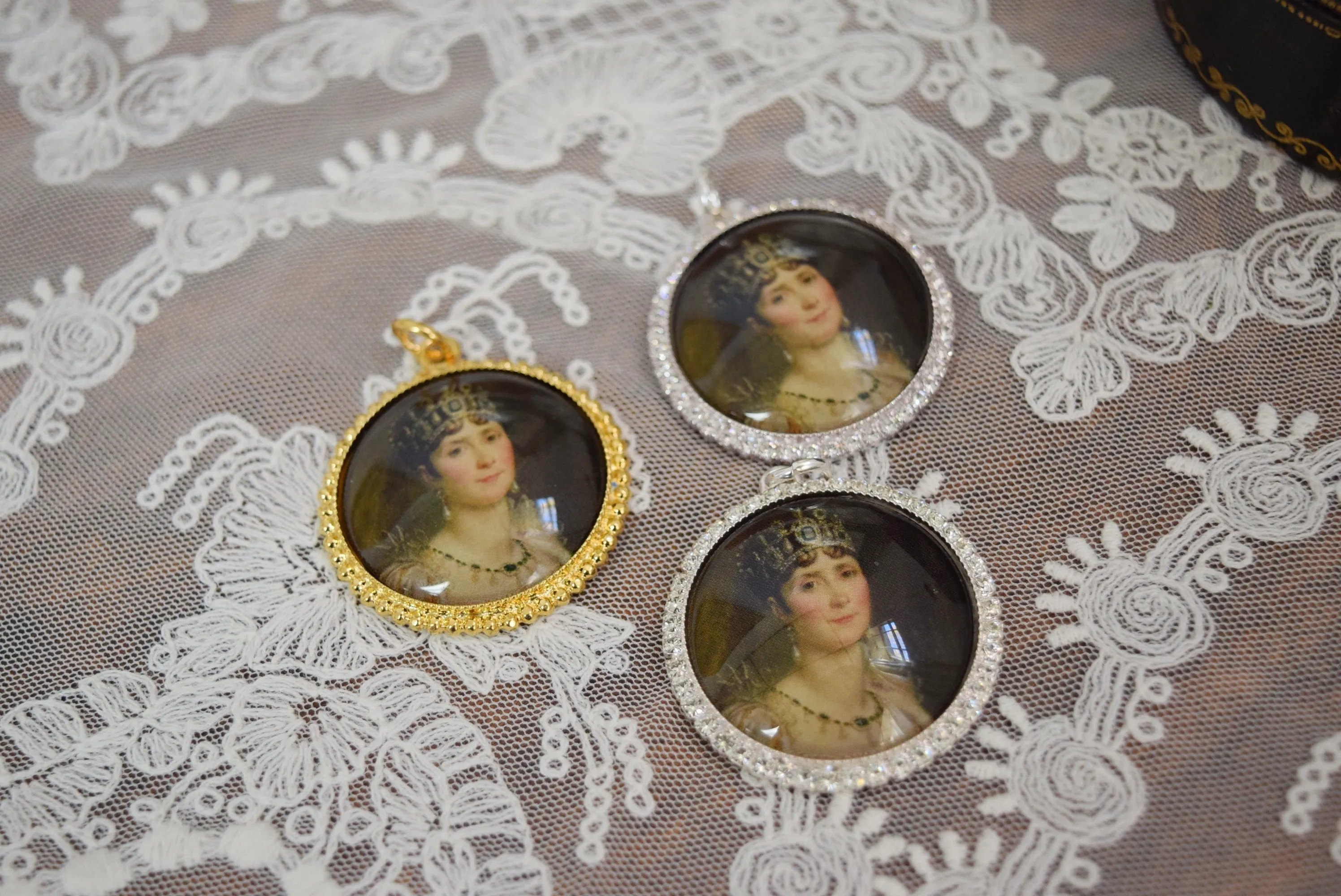 Miniature Portrait - Large Round - Empress Josephine