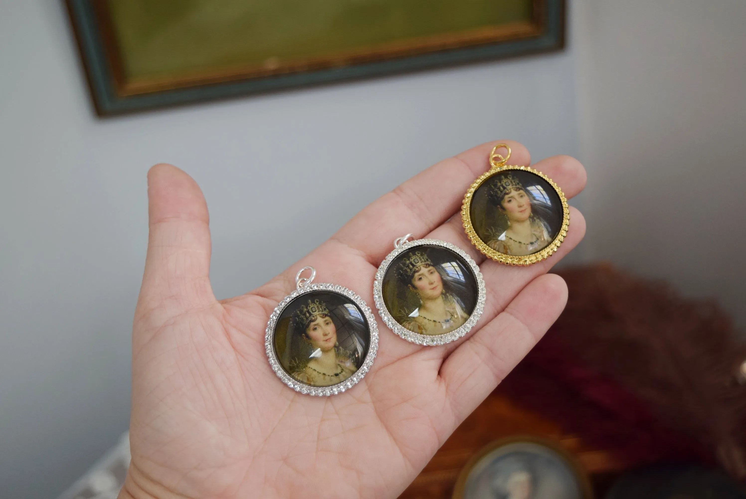 Miniature Portrait - Large Round - Empress Josephine