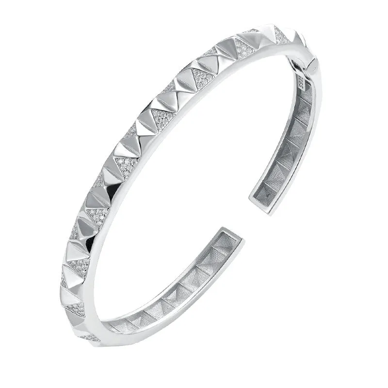 Moissanite Rhombic Open Personality Tennis Bracelet