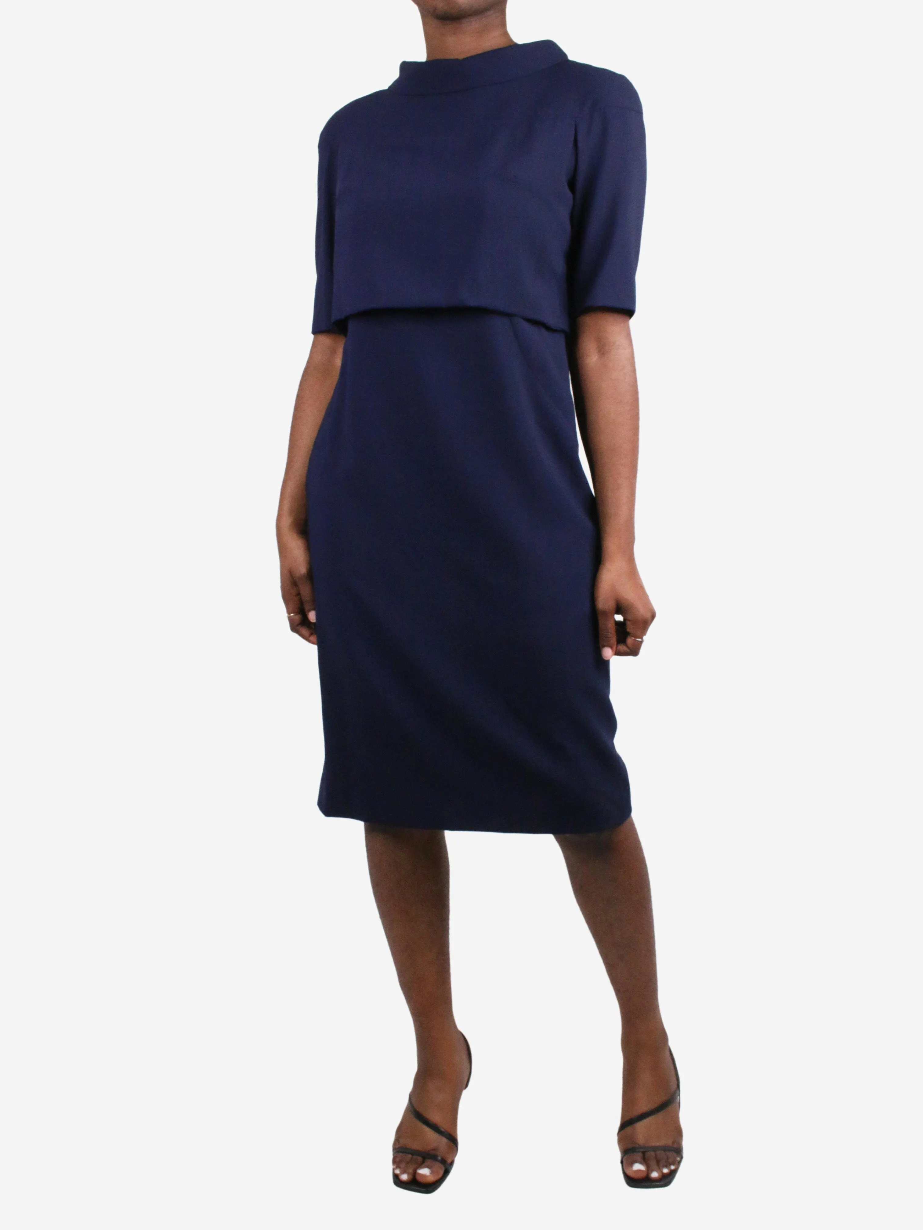 Navy formal dress - size UK 14