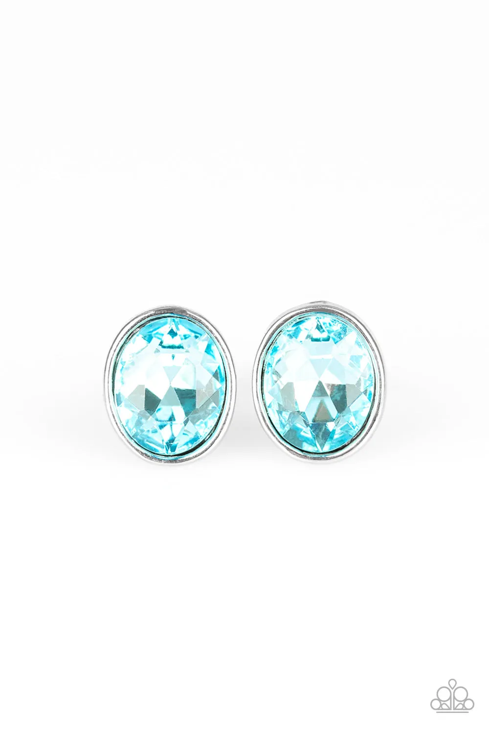 Paparazzi Accessories  - Stunning Shine #L32 - Blue Earrings