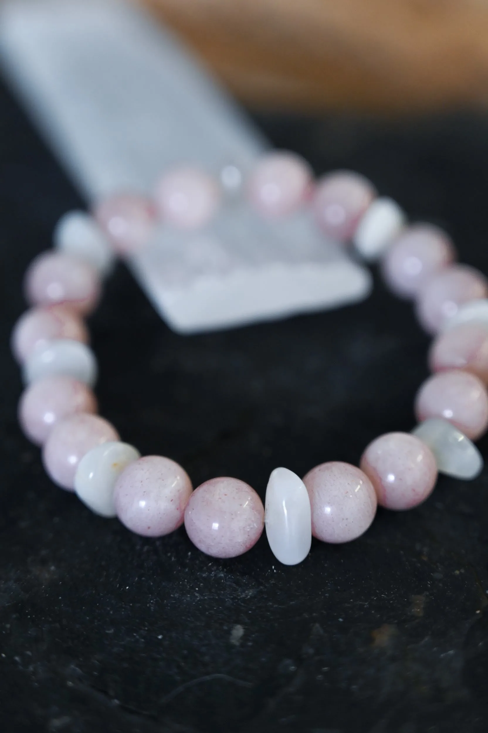 Peach Moonstone Intuition Bracelet