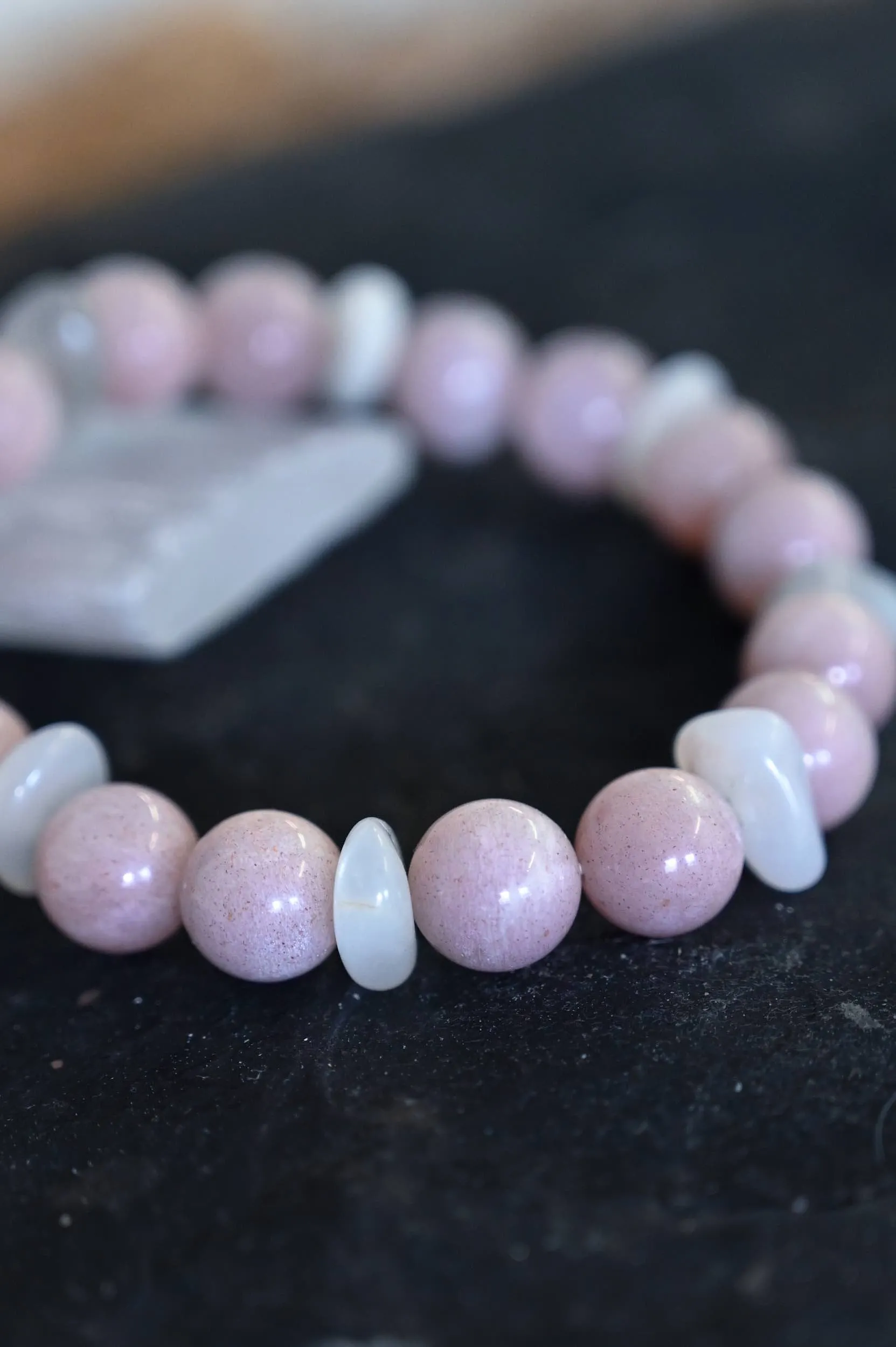 Peach Moonstone Intuition Bracelet